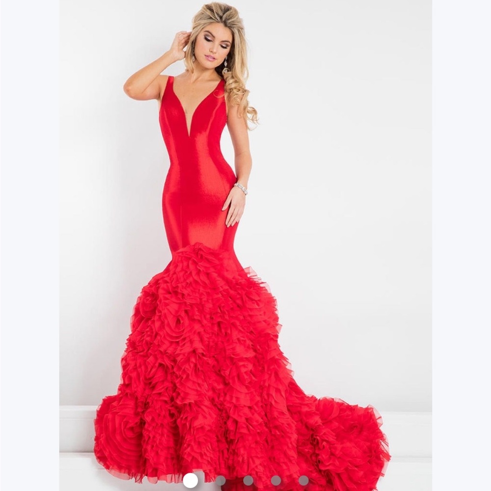 Rachel Allen Red Mermaid Dress
